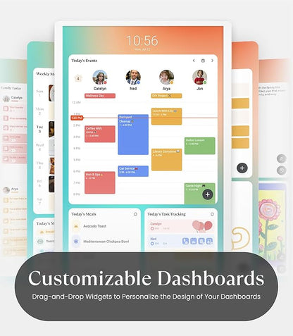 Cozyla Mate Calendar+ 2: 32" Digital Calendar Wall Touch Screen Chore Chart Customizable Dashboard Smart Electronic Display for Family Schedules Meal Plan All App Support Wall Mount Planner for 2026