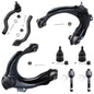 Detroit Axle - 8pc Front End Suspension Kit for 03-07 Honda Accord, 04-08 Acura TSX, 2 Upper Control Arms w/Ball Joint 4 Tie Rod