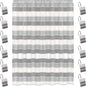 Zahari Home 13pc Modern Line Shower Curtain Set - Gray Luxury Contemporary Shower Curtains with Unique Design & 12 Hooks