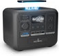 DECOMIL LFP700 Portable Power Station, 504Wh LiFePO4 Battery, 700W AC Output (1200W Peak), Wireless Charging, 80% in 50 Min, Solar Generator for Camping, Emergency, Home Backup (Solar Optional)