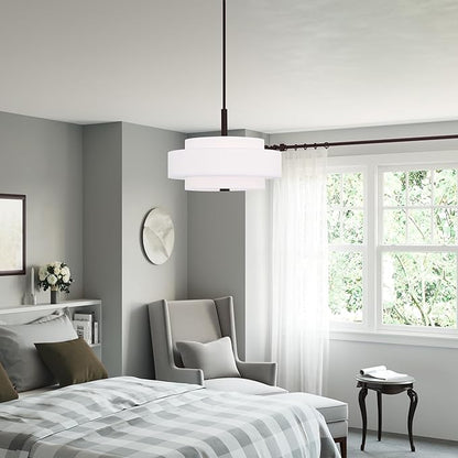 Livex Lighting 50874-07 Meridian 4-Light Pendant, Bronze