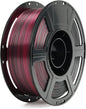 FLASHFORGE Silk Dual Color Filament, Black and Red 2 in 1 Coextrusion Silk PLA Filament 1.75mm, 3D Printer Filament Color Change 1kg(2.2lbs) Spool, Dimensional Accuracy +/- 0.02mm