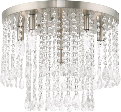 Livex Lighting 6 Lt Brushed Nickel Ceiling Mount