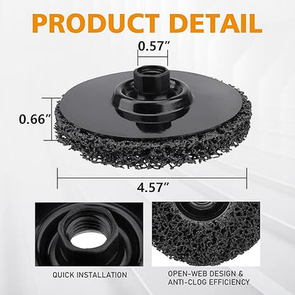 4-1/2 Inch Paint Eater Replacement Discs - for Rotating Palm Sanders 0513041, Heavy-Duty Spun-Fiber Discs for Paint/Rust/Varnish Removal, Gentle on Surfaces