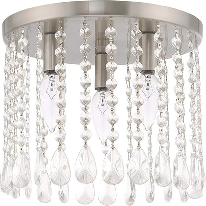 Livex Lighting 3 Lt Brushed Nickel Ceiling Mount