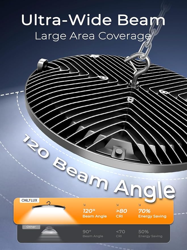 200W UFO LED High Bay Lights, 30000LM LED Shop Lights & Garage Lights, IP65 Waterproof 5000K Daylight, Industrial for Warehouse Factory Gym Barn (10 Pack)