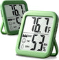 Antonki 2 Pack Room Thermometer for Home, Hygrometer Indoor Humidity Meter Gauge, Digital Temperature and Humidity Monitor Sensor for House, Terrarium, Incubator, Greenhouse - Battery Included