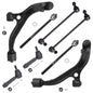 Detroit Axle - Front 8pc Suspension Kit for 2001-2004 Chrysler Town & Country Dodge Grand Caravan, 2001-2003 Voyager, 2 Lower Co