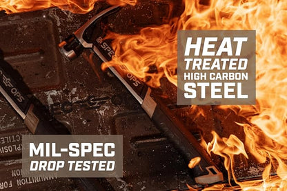 Spec Ops Tools Nailing Hammer, 16 oz, Rip Claw, Smooth Face, Shock-Absorbing Grip, 3% Donated to Veterans