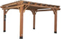 Backyard Discovery Beaumont 14' x 12' Traditional Cedar Wood Pergola Kit with Trellis Roof, All-Season Durability, High-Wind Rating, PowerPort, Shade for Outdoor Patio, Deck, Garden, and Entertaining