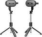 SOWO Wireless Dual Bluetooth Speakers Set, Adjustable Stands 2Pcs, High-Fidelity Stereo Sound, Smart Pairing Sync, Surround Sound with Portable Lightweight Case for Home, Travel, Party, Birthday