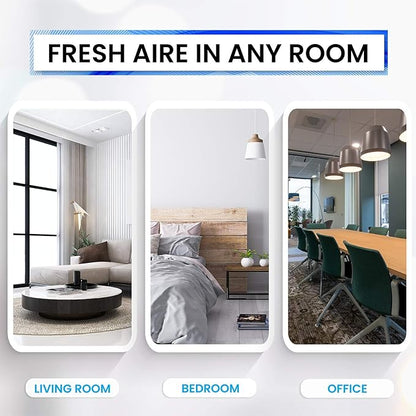 Bluonics Fresh Aire 2-Pack Water Air Washer, Air Revitalizer & Freshener with 4 Fragrance Bottles, 7-Color LED Night Light & White Noise Feature