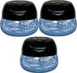 Bluonics Fresh Aire 3-Pack Water Air Washer, Air Revitalizer & Freshener with Night Light 7 LED Changing Colors & White Noise