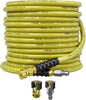 POHIR 50ft Pressure Washer Hose 3/8" 4800 PSI, Power Washer Hose with 3/8 Quick Connect, Hot & Cold Water Hose Max 248°F, Commercial Industrial Grade Steel Wire Braided Kink Proof Extension Hose