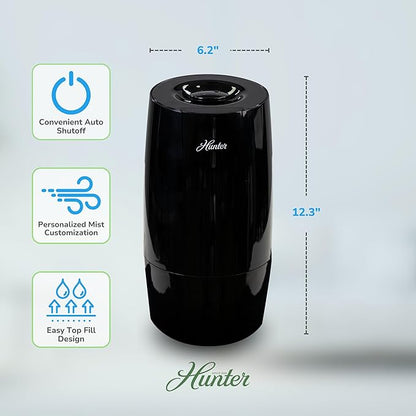 Hunter Fan Company Aspire Cool Mist 0.7 Gal Ultrasonic Humidifier-Black