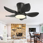 Ceiling Fans with Lights, Low Profile Ceiling Fan Light and Remote/APP Control, 6 Speeds Adjust, LED Dimmable 3 Color Changing, Modern Flush Mount Fandelier Ceiling Fan for Bedroom