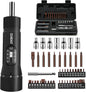49 Pcs Torque Screwdriver 10-70 Inch Pound Torque Screwdriver Set with S2 Bits & Sockets, 1/4” Drive Torque Wrench Screwdriver Set for Maintenance, Tools, Bike Repairing and Mounting