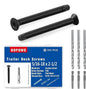 (300pcs) 5/16-18 x 2-1/2" Flat Head Thread Cutting Trailer Deck Screws, Black Phosphate, Package Contains T40 Star Drivea and 9/32 Drill bit