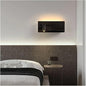 Wireless Charging Column Modern Minimalist Style LED Tone Wall Light Black White Luxury Home Decor Appliances Bedroom Nightstand,Modern