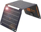 FlexSolar 15W USB Solar Panel Small Portable Foldable Solar Charger (5V/3A Max), Mobile Solar Panels Compatible with Cell Phone iPad, IP67 Waterproof Mini Solar Panels for Backpacking, Camping, Hiking