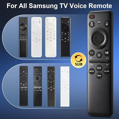 BN59-01432A TM2360E Rechargeable Voice Remote for Samsung Smart TVs, Replacement for All 2021–2025 Samsung TV Remote Control with Solar Charging and Voice Search