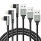 90 Degree iPhone Charger 6FT, [Apple MFi Certified] 3Pack Fast Charging Cables Cord,6Feet Right Angle Nylon Braided USB Lightning Cable for iPhone 14/13/12/11/Pro/Max/Mini/X/Plus/8/7/6/5S/Plus/iPad