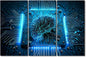 TUMOVO Wall Art for Living Room Artificial Intelligence Posters and Prints 3 Panel Computer Processor Canvas Print Kit for Home Wall Decoration, Modern Artwork Framed Ready to Hang, 60" Wx40 H