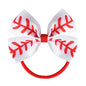 Fancheer Baby Girls Baseball Softball Print Bow Headband Infant Toddler Birthday Party Hair Accessories