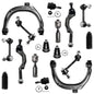 Detroit Axle - 16pc Front End Kit for Chevy Trailblazer GMC Envoy 2 Upper Control Arms 4 Upper & Lower Ball Joints 4 Front Rear