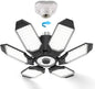 BRAINIAC LED Garage Light Bulb 150W 15000LM Deformable Garage Lights Ceiling led with 6 Adjustable Panels, E26/E27 Screw in Shop Lights for Basement Barn Porch