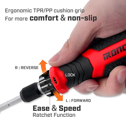 Multi Ratcheting Screwdriver Set: 21 in 1 Magnetic Multiple bits Suitable for Everyday Household Use