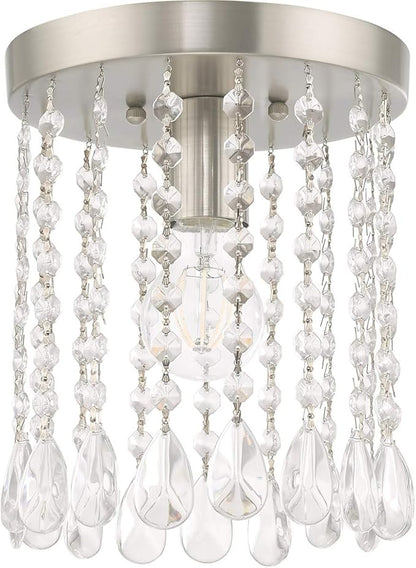 Livex Lighting 1 Lt Brushed Nickel Ceiling Mount