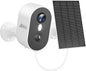 ANRAN 3MP Solar Security Cameras Wireless Outdoor for Home Security, 2K Color Night Vision WiFi Surveillance Home Camera with Solar Panel, Spotlight, PIR Detection, 2-Way Talk, Compatible with Alexa