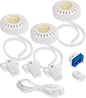 Amertac XPV30HCL 20-Watt Xenon Direct-It Accent Light Kit Pucks, White, 3-Pack