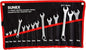 SUNEX TOOLS 9715A Metric Raised Panel Combination Wrench Set, 14 Piece
