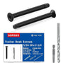 (100pcs) 5/16-18 x 2-1/4" Flat Head Thread Cutting Trailer Deck Screws, Black Phosphate, Package Contains T40 Star Drivea and 9/32 Drill bit