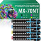 ERNZAT MX-70NT Toner Cartridge Compatible for Sharp MX-70NT MX-70NTBA MX-70NTCA MX-70NTMA MX-70NTYA Toner Cartridges Work for Sharp MX-5500 MX-5500N MX-6200 Printers