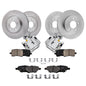 Detroit Axle - Brake Kit for 04-12 Chevrole Malibu, 06-10 Pontiac G6, 07-09 Saturn Aura, Disc Brake Rotors Ceramic Brakes Pads R