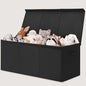INDRESSME 185L Extra Large Toy Box, Toy Storage Organizer Collapsible Storage Bins with Lids Toy Chest for Playroom, Living Room, Toy Baskets Storage Kids, Boys Girls 39" x 17" x 17" (Black)