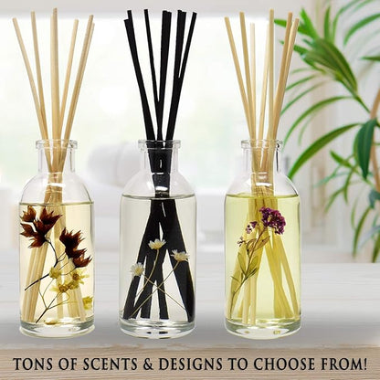 Urban Naturals Gardenia Scented Oil Reed Diffuser Refill | Includes a Free Set of Reed Sticks! Jasmine, Ylang Ylang, Tuberose & Amber Notes | 4 oz