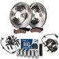 Detroit Axle - Front Wheel Bearing Hubs Brake Kit for Chevrolet Silverado Avalanche Express Suburban 1500 Tahoe Astro GMC Safari
