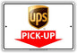 UPS Mail With Graphic Pick-Up Here Postal Service Caution Warning Notice Aluminum Metal 12"x18" Sign Plate