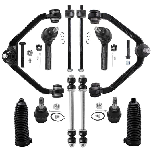 Detroit Axle - Front End 12pc Suspension Kit for Ford Ranger Mazda B3000 B4000, 2 Upper Control Arms 2 Lower Ball Joints Inner &