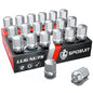 Sposuit 9/16-18 Lug Nuts - Replacement for 2005-2011 Dodge Dakota, 2004-2009 Durango - OEM Factory Style Closed End Chrome Lug N