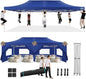 COBIZI 13x26 Heavy Duty Pop Up Canopy Tent with Sidewalls Large Event Tent Wedding Party Tent Ez Up Canopy Windproof UPF 50+ in Garden Backyard Lawn for All Seasons (More Space, More Uses)