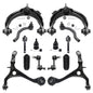 Detroit Axle - Front 14pc Suspension Kit for 2003-2007 Honda Accord 2004 2005 2006, 2 Lower Control Arms 2 Upper Control Arms w/