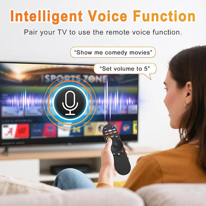 Voice Remote Control for Vizio Smart TV Remote, XRT270 Bluetooth Voice Remote Control for VIZIO SmartCast D/P/M/V-Series 4K QLED Quantum Pro Smart TVs VQP65C-84 VQP75C-84 M65Q6-L4 V4K43M-0804