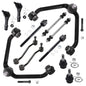 Detroit Axle - 12pc End Kit for 1998-2001 Ford Explorer Mercury Mountaineer 1999 2000, Front 2 Upper Control Arms w/Ball Joints