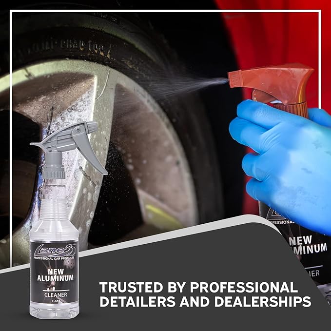 LANE'S New Aluminum Car Wheel Cleaner | Acid Rim Cleaner and Brightener | Brake Dust, Oxidation & Rust Remover for Motorcycles, Cars, Trucks | Shines & Eliminates Hard Scrubbing | 1 Gallon