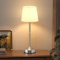 Kakanuo Rechargeable Cordless Table Lamp Silver - 1 Pack 4000mAh Battery Operated Lamp, 3000K Warm Light, Touch Control Stepless Dimming, for Bedside, Dining Table, Home Decor